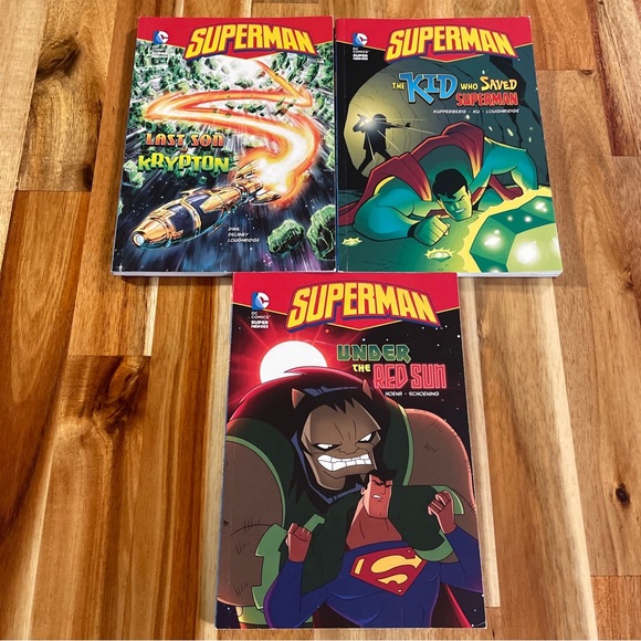DC Comics Super Heroes - Superman- Paperback Lot - Full Color Chapter Books - Picture 1 of 13